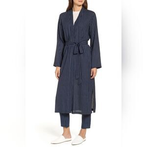 Eileen Fisher Long Kimono Longline Belted Jacket Size L
